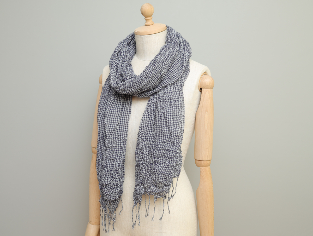 テンダーロイン COTTON STOLE 編込みコットンストール ブラウン コットンストール – 「日々」小森縫製